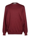 Gran Sasso Sweater In Maroon
