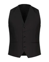 Grey Daniele Alessandrini Suit Vest In Black