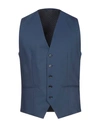 Grey Daniele Alessandrini Suit Vest In Dark Blue