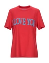 Alberta Ferretti T-shirts In Red