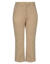 DONDUP DONDUP WOMAN CROPPED PANTS SAND SIZE 2 COTTON, ELASTANE,13242023PE 6