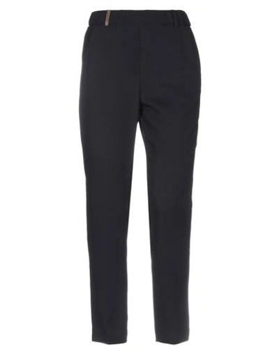 Peserico Woman Pants Midnight Blue Size 6 Viscose, Elastane