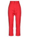 PT01 PT TORINO WOMAN PANTS RED SIZE 8 LINEN, COTTON, ELASTANE,13393805CT 5