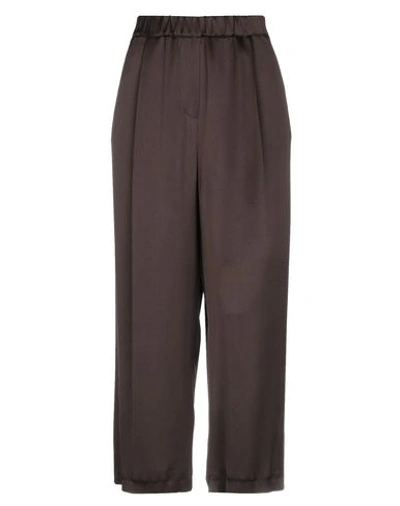 Alysi Casual Pants In Dark Brown