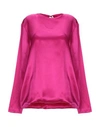 MARQUES' ALMEIDA MARQUES' ALMEIDA WOMAN TOP FUCHSIA SIZE XS SILK,34991101GI 4