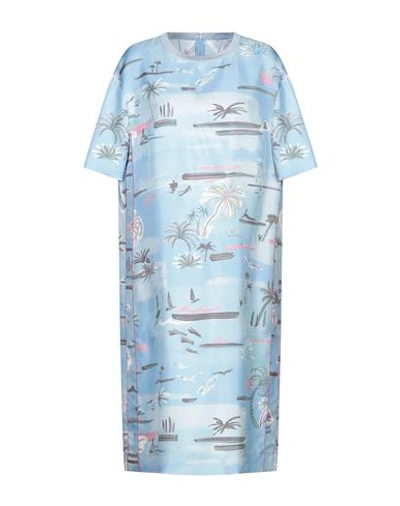 Agnona Knee-length Dress In Sky Blue