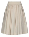 Woolrich Woman Midi Skirt Ivory Size Xl Cotton