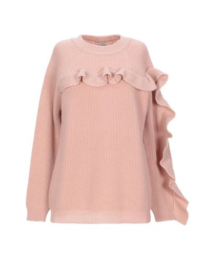 Pinko Sweater In Pastel Pink