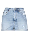 Haikure Nevada Shorts In Cyan Denim In Blue