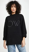 OFF-WHITE KNIT OVERSIZE SWEATER