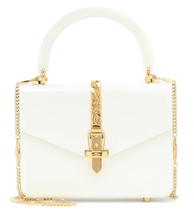 Gucci Sylvie 1969 Mini Shoulder Bag In White