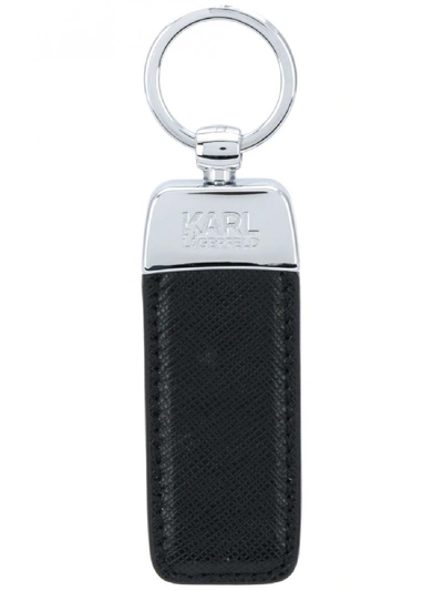 Karl Lagerfeld Saffiano Keychain With Logo