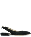 CHLOÉ CHLOÉ SCALLOPED EDGE SLINGBACK BALLERINAS