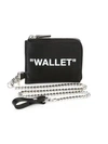 OFF-WHITE Quote Leather Chain Wallet