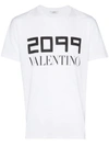 VALENTINO VALENTINO MEN'S WHITE COTTON T-SHIRT,SV0MG04E5SJ0BO M
