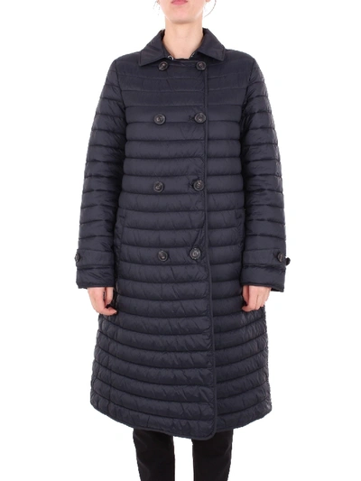 Emporio Armani Blue Polyester Down Jacket