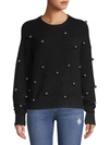 ALICE AND OLIVIA GLEESON METAL BALL PULLOVER,0400010654770