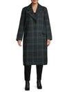 AVEC LES FILLES PLUS PLAID COAT,0400011549248