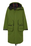 TEMPLA 2L BIO MOSS HOODED PADDED CANVAS PARKA