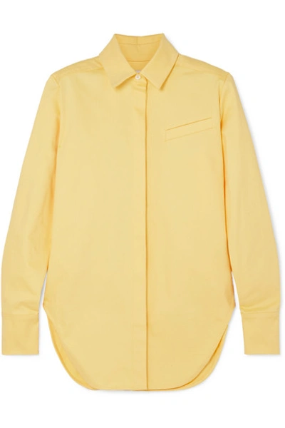 Aleksandre Akhalkatsishvili Oversized Cotton-twill Shirt In Yellow