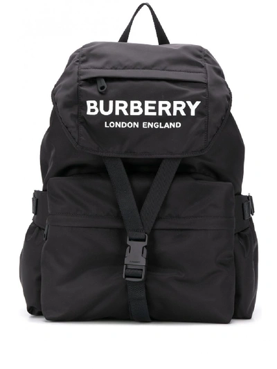 Burberry Wilfin Nylon Backpack In Black