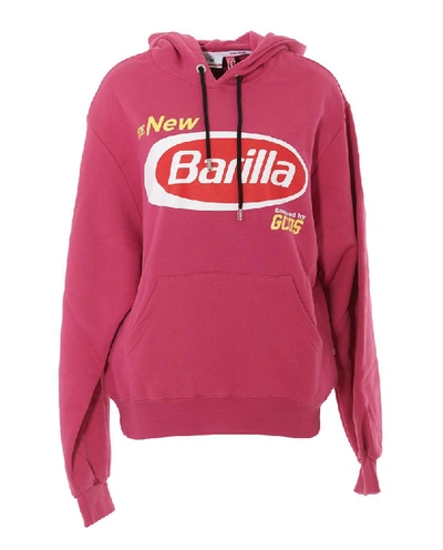 Gcds Barilla Cotton Sweatshirt In Fuchsia