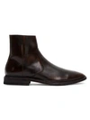 Frye Paul Side-zip Leather Boots In Black