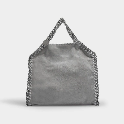 Stella Mccartney Falabella 3 Chains Shaggy Deer Tote In Light Grey Alter Nappa