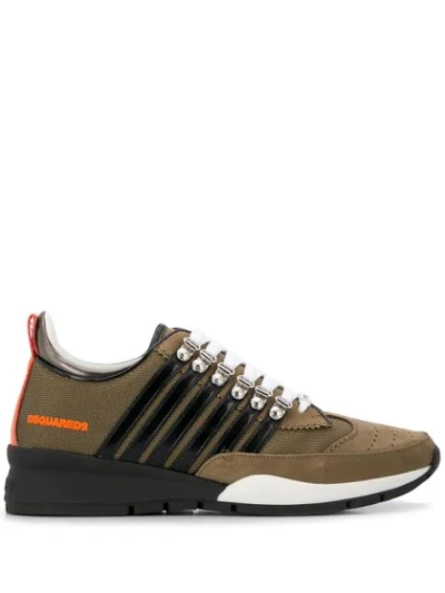 Dsquared2 251 Sneakers In Bronze Tech/synthetic