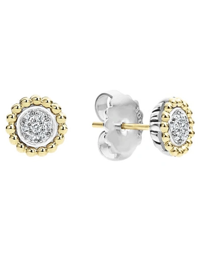 LAGOS DIAMONDS & CAVIAR STUD EARRINGS, 9MM,PROD226240181