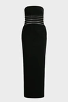 ALEXANDER WANG Strapless Zip-Detailed Crepe Gown,799951