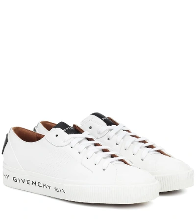 Givenchy Logo-print Leather And Rubber Sneakers In White