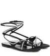 SAINT LAURENT Gia 05 crystal-embellished sandals,P00414991
