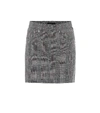 HELMUT LANG PRINCE OF WALES CHECKED WOOL SKIRT,P00409223