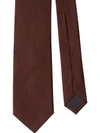 Prada Silk Tie In Rust