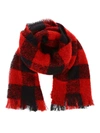 WOOLRICH CHECK BOUCLE SCARF,1b50bdcc-f2c8-43a0-5777-158eac52ac02