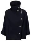 CHLOÉ ONE SIDED HIGH NECK JACKET,11107526