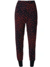 STELLA MCCARTNEY DOTTED TAPERED-LEG TROUSERS