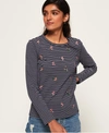SUPERDRY FARGO EMBROIDERY TOP,2103025500489WI6019