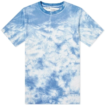Off-white End. X  "chemical Wash" Tee In Blue