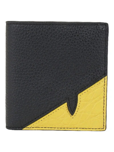 Fendi Wallet In Nero/sunflower/pall.