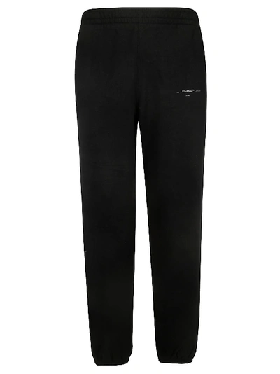 Off-white Unfinished Slim Trackpants In Black