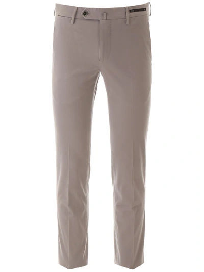 Pt01 Cotton Trousers In Grey