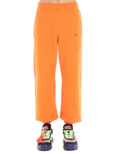 Off-white Trousers In Orange