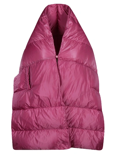 Max Mara Padded Cape In Pink