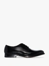 GRENSON BLACK ALWIN LEATHER OXFORD SHOES,11238314535345