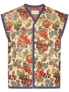 GUCCI FLORAL-EMBROIDERED VEST