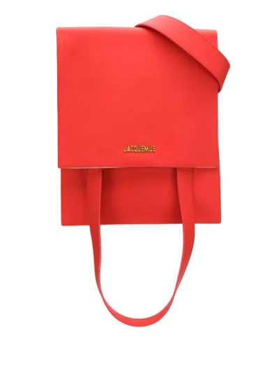 Jacquemus Murano Leather Belt Bag In Rosso