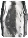 PINKO 金属感铆钉短款半身裙