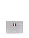 THOM BROWNE STRIPED TAB CARDHOLDER